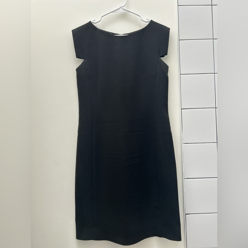 MM Lafleur Elegant Black Work Shift Dress size 6